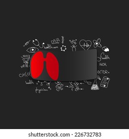 Drawing medical formulas: lung