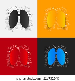 Drawing medical formulas: lung