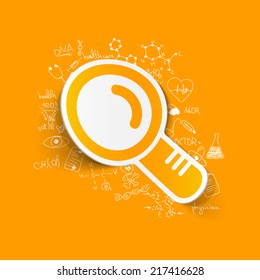 Drawing medical formulas: magnifier