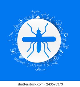 Drawing medical formulas: mosquito