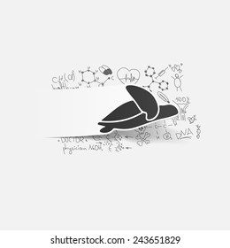Drawing medical formulas: turtle
