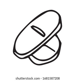  drawing medicines vector sketch
