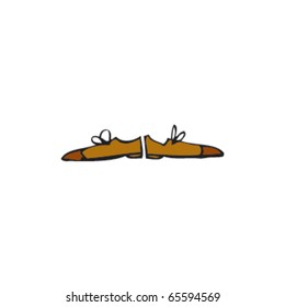 drawing of men's shoes
