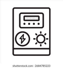 Drawing of a meter with digital display