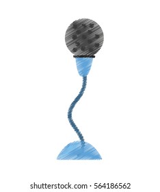 drawing microphone audio voice speak vector illustration eps 10