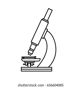 Drawing Microscope Equipment Stock Vector (Royalty Free) 636604085 ...