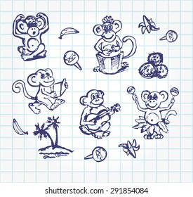 drawing monkey