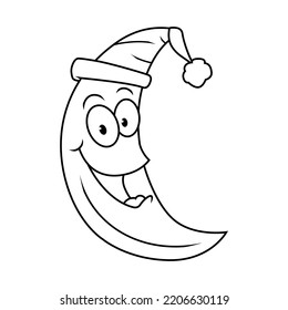 
drawing moon vector line icon