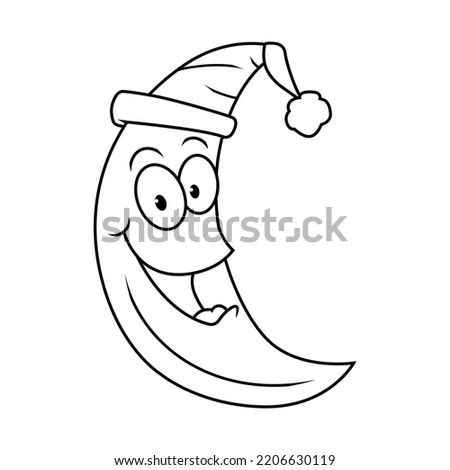 
drawing moon vector line icon