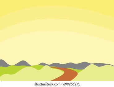Drawing of mountains