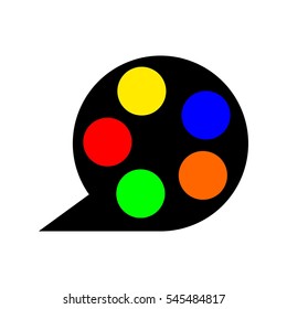 drawing movie vector logo