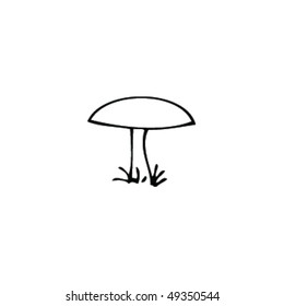 drawing of a mushroom