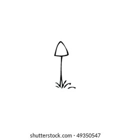 drawing of a mushroom
