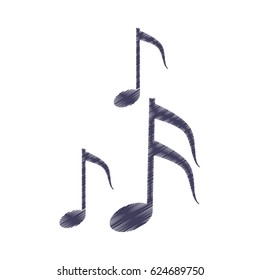 drawing musical note melody symbol