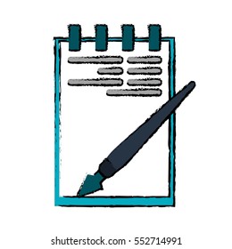 drawing notepad paper pen writing office