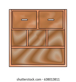 drawing office cabinet shelf close empty handle