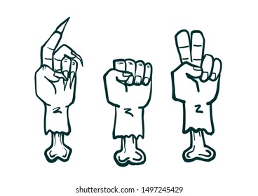 Drawing on Halloween cartoon vector format.
