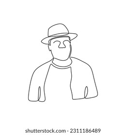 a drawing on line art black minimalist simple line vector