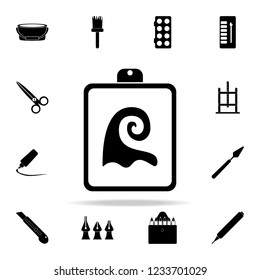 drawing on paper icon. Art and painting icons universal set for web and mobile