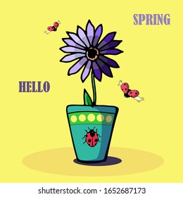 Drawing on the theme "Hello Spring"