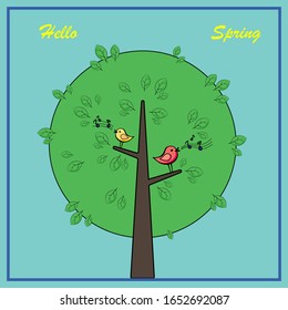 Drawing on the theme "Hello Spring"