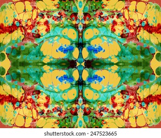 drawing on the water, artwork texture ebru, seamless pattern 
