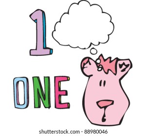Drawing of One Bear