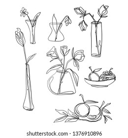 294 Continuous Line Vase & Flowers Images, Stock Photos & Vectors ...