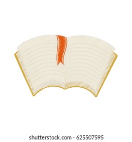 drawing open book bookmarks read