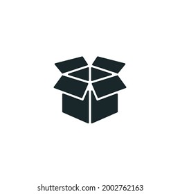 Drawing of open boxes. vector