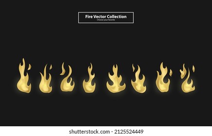 drawing outline fire vector element flame icon logo cartoon wallpaper background clipart symbol set
