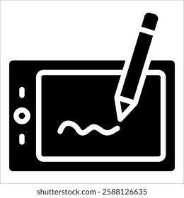Drawing Pad Icon Element For Design