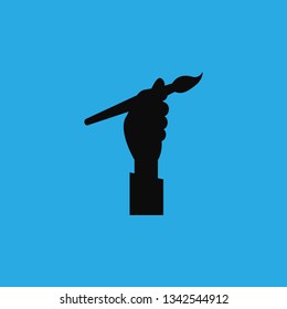 drawing paint brush icon vector