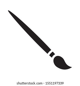 Drawing Paint Brush Trendy Flat Style Icon Vector