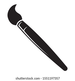 Drawing Paint Brush Trendy Flat Style Icon Vector