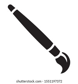 Drawing Paint Brush Trendy Flat Style Icon Vector