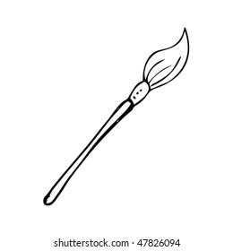 drawing of a paintbrush