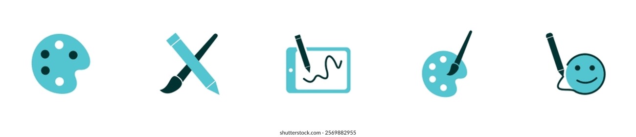 Drawing and Painting Essentials Icon Pack