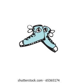 drawing of a pair of shoes