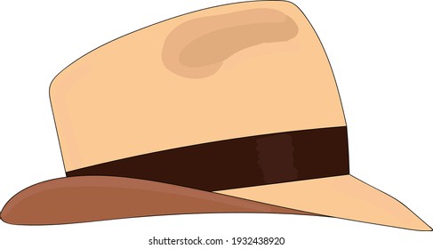 Drawing of a Panamanian hat