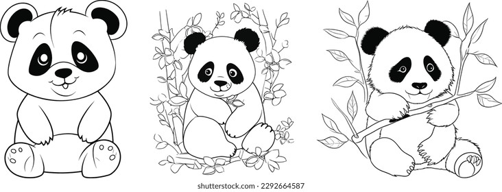 A drawing of pandas and the words pandas