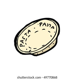 drawing of a pasta bowl