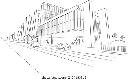 Drawing of São Paulo Avenue