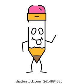 drawing pen character line icon vector. drawing pen character sign. isolated symbol illustration