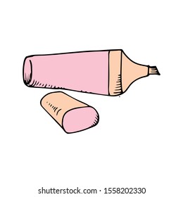 Drawing Pen Doodle Icon Vector Simple Design