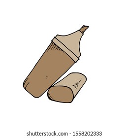 Drawing Pen Doodle Icon Vector Simple Design
