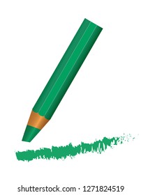 Drawing pencil. Art design - Vector of color pencil on white background with realistic 3D wooden color pencils. Vector illustration art of color pencil