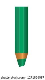 Drawing pencil. Art design - Vector of color pencil on white background with realistic 3D wooden color pencils. Vector illustration art of color pencil
