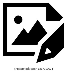 Drawing Pencil Canvas Vector Icon