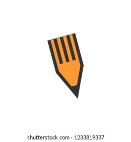 Drawing pencil tip vector icon
